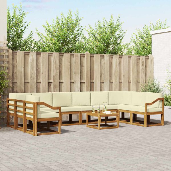 vidaXL &Sigma;&epsilon;&iota;&rho;ά &Kappa;&alpha;&nu;&alpha;&pi;έ &Epsilon;&xi;&omega;&tau;&epsilon;&rho;&iota;&kappa;&omicron;ύ &mu;&epsilon; &mu;&alpha;&xi;&iota;&lambda;ά&rho;&iota; 11 pcs &Phi;&upsilon;&sigma;&iota;&kappa;ό &kappa;&alpha;&iota; &Kappa;&rho;έ&mu;&alpha;