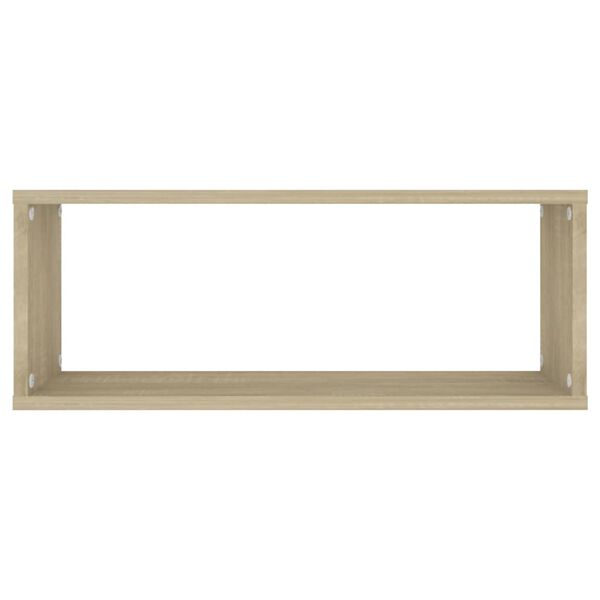 vidaXL Ράφια Κύβοι Τοίχου 6 τεμ. Sonoma Δρυς 60x15x23 εκ. Επεξ. Ξύλο