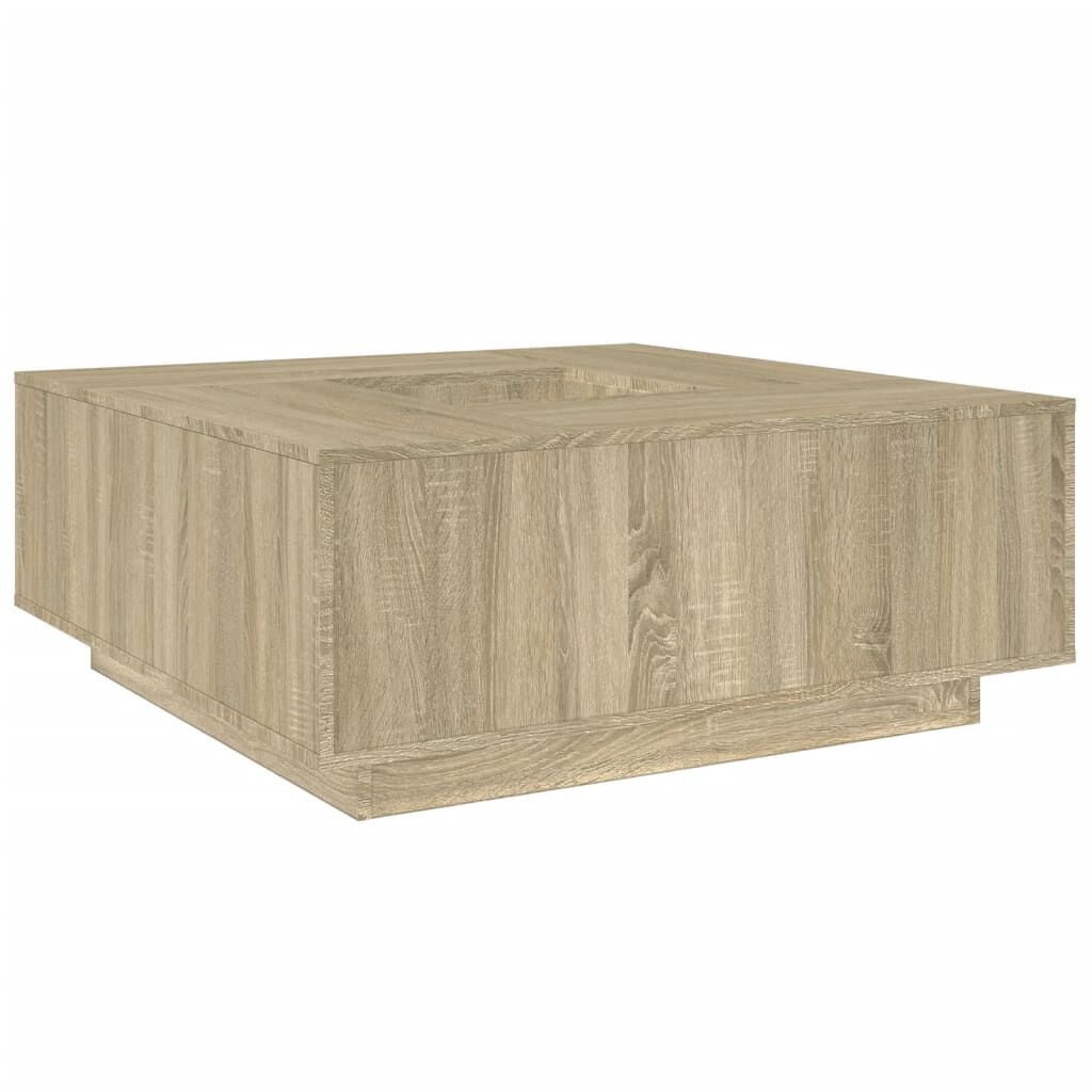 vidaXL Τραπεζάκι Σαλονιού Sonoma Δρυς 100x100x40 εκ Επεξεργασμένο Ξύλο