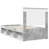 vidaXL Σκελετός Κρεβατιού Γκρι Μπετόν 75 x 190 cm Στερεά ξυλεία πεύκου