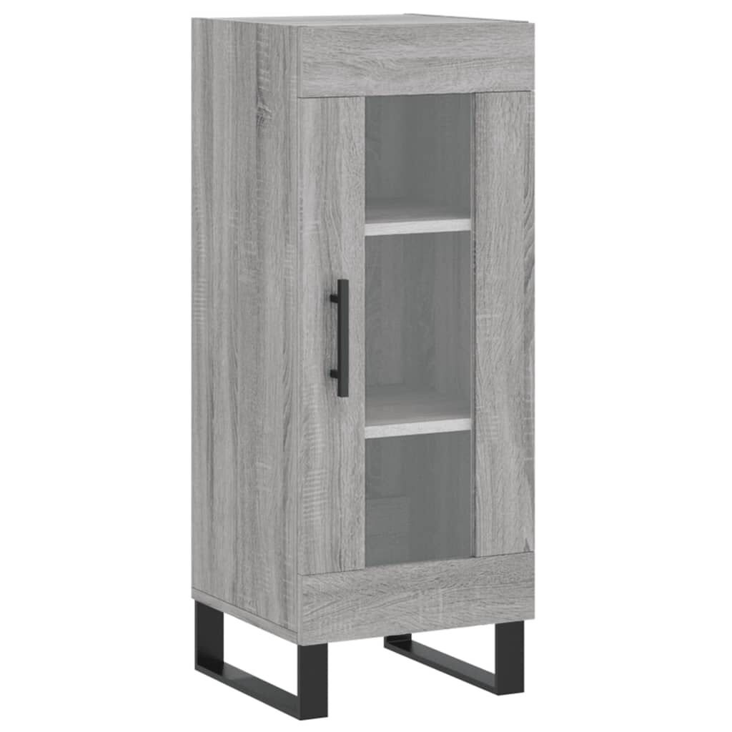 vidaXL Μπουφές Sonoma Γκρι 34,5 x 34 x 180 εκ. από Επεξεργασμένο Ξύλο