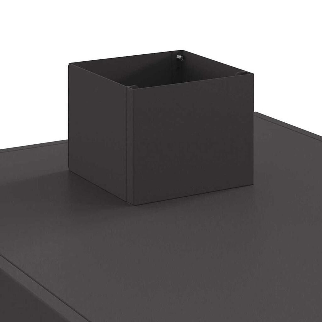 vidaXL Σόμπα Κατασκήνωσης με αέρα αέρα Μαύρο 35 x 50 x 60 εκ Ατσάλι