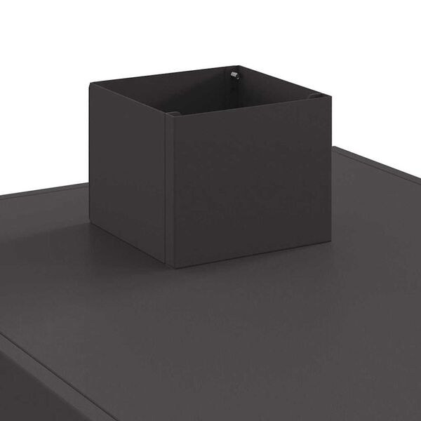vidaXL Σόμπα Κατασκήνωσης με αέρα αέρα Μαύρο 35 x 50 x 60 εκ Ατσάλι