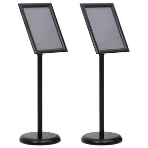 vidaXL &Beta;ά&sigma;&epsilon;&iota;&sigmaf; &Alpha;&phi;&iota;&sigma;ώ&nu; 2 &tau;&mu;&chi;. &Mu;&alpha;ύ&rho;&omicron; 32,7 x 24 x 108 &epsilon;&kappa;. &Alpha;&lambda;&omicron;&upsilon;&mu;ί&nu;&iota;&omicron;