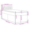 vidaXL &Kappa;&rho;&epsilon;&beta;ά&tau;&iota; Boxspring &mu;&epsilon; &Sigma;&tau;&rho;ώ&mu;&alpha; &Mu;&pi;&lambda;&epsilon; 90x190 &epsilon;&kappa;.&Upsilon;&phi;&alpha;&sigma;&mu;ά&tau;&iota;&nu;&omicron;