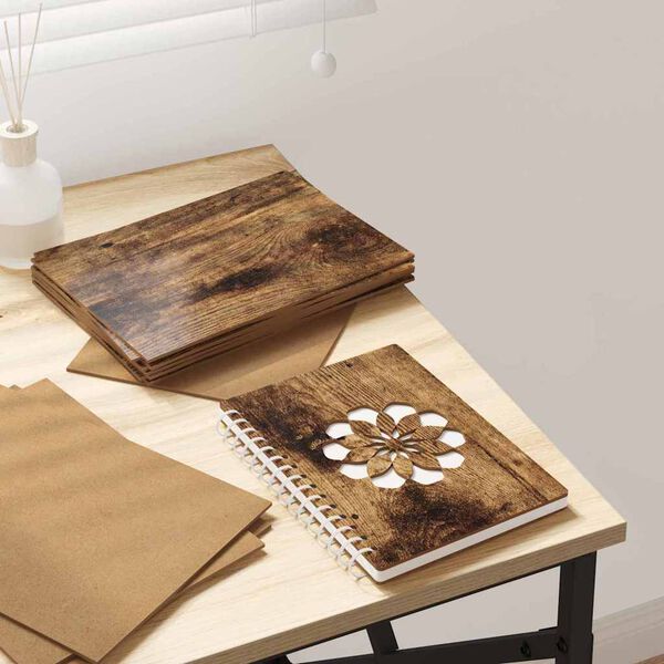 vidaXL Διακοσμητικά Πάνελ 12 pcs Καπνιστή δρυς 21 x 30 x 0.3 εκ