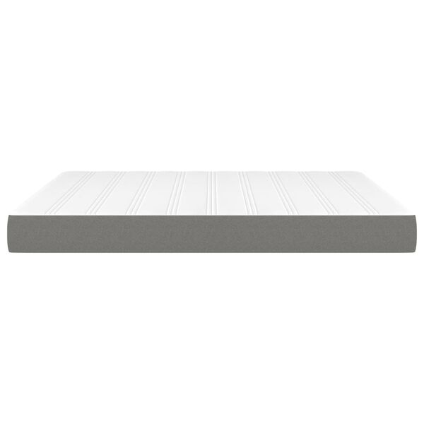 vidaXL Στρώμα με Pocket Springs Σκούρο Γκρι 180x200x20 εκ. Υφασμάτινο
