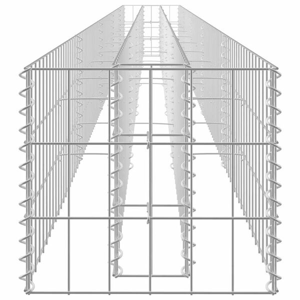 vidaXL Συρματοκιβώτιο-Γλάστρα Υπερυψωμένη 450x30x30 εκ. Γαλβ. Χάλυβας