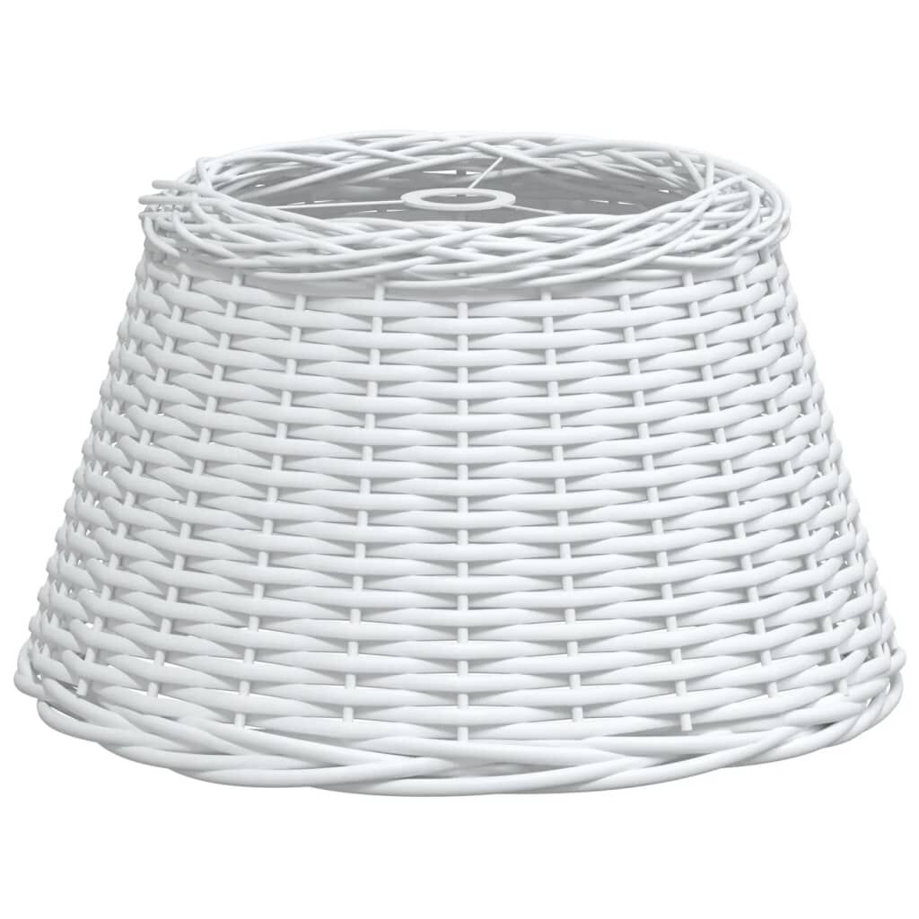 vidaXL Καπέλο Φωτιστικού Οροφής Λευκό Ø50x30 εκ. από Wicker