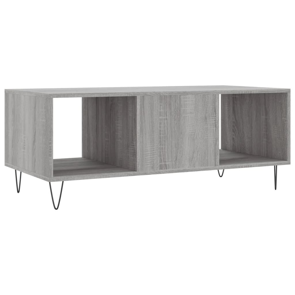 vidaXL Τραπεζάκι Σαλονιού Γκρι Sonoma 102x50x40 εκ. Επεξεργασμένο Ξύλο