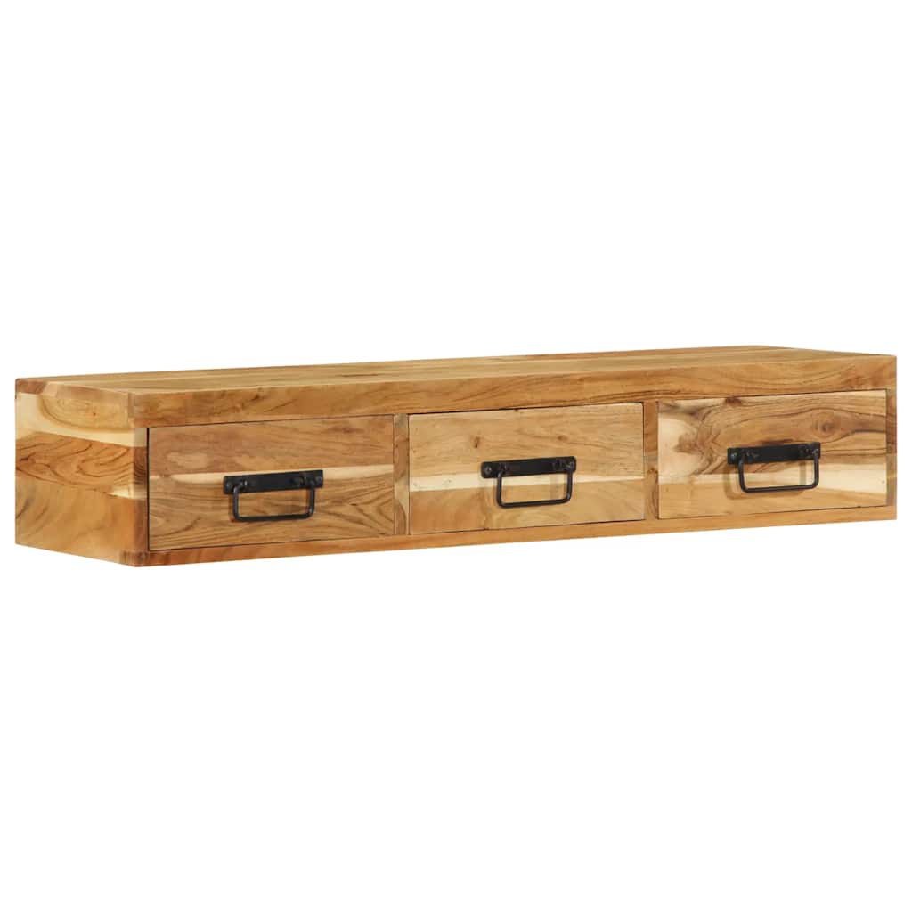 vidaXL Επίτοιχο ντουλάπι τηλεόρασης 100x30x19 cm Μασίφ ξύλο ακακίας