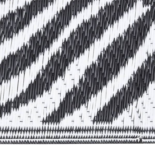 vidaXL Χαλί εξωτερικού χώρου ARAKIL Μαύρο 80x250 cm PP
