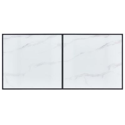 vidaXL Τραπεζαρία Λευκή 160 x 80 x 75 εκ. από Ψημένο Γυαλί