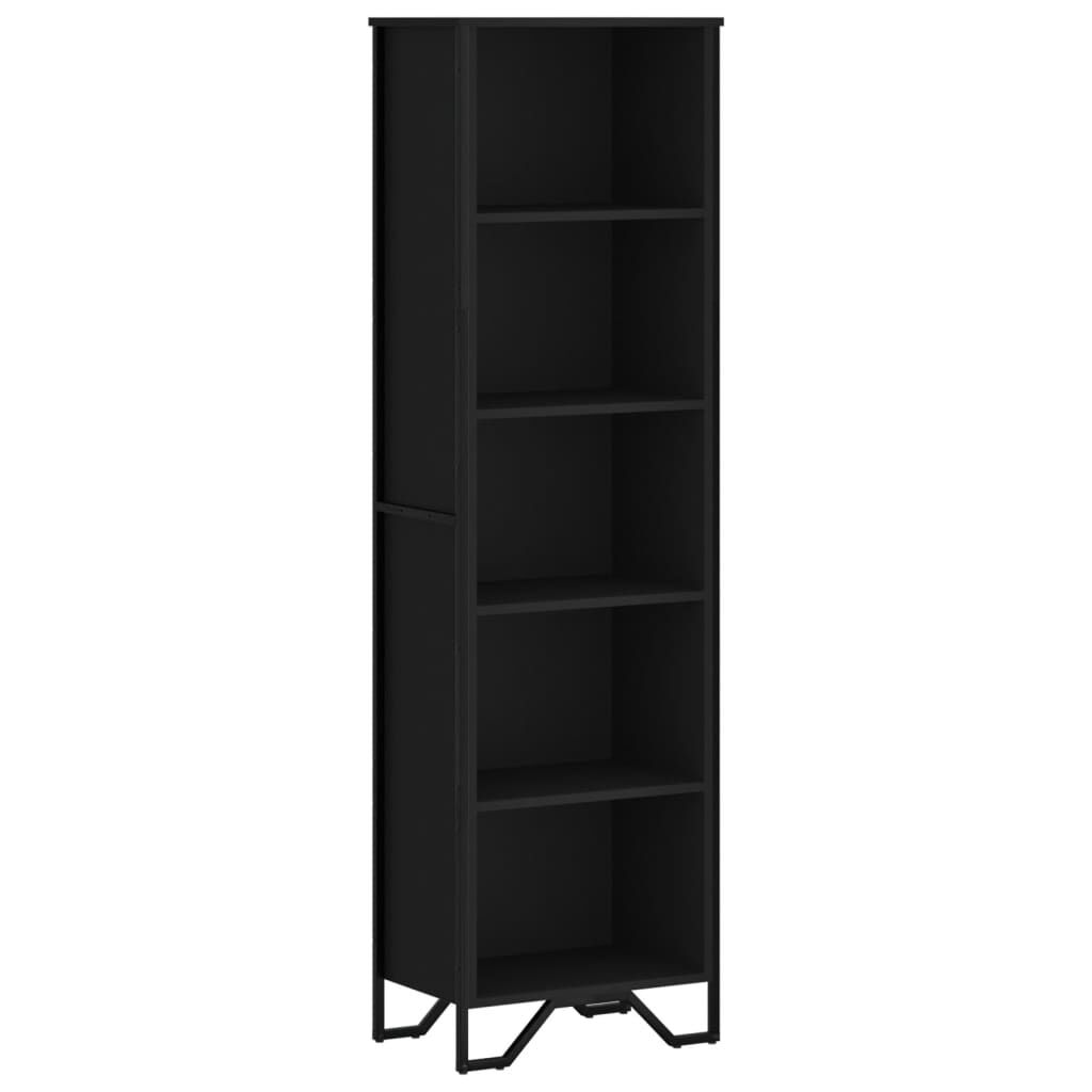 vidaXL Βιβλιοθήκη Μαύρη 50x31x169 εκ. από Επεξεργασμένο Ξύλο