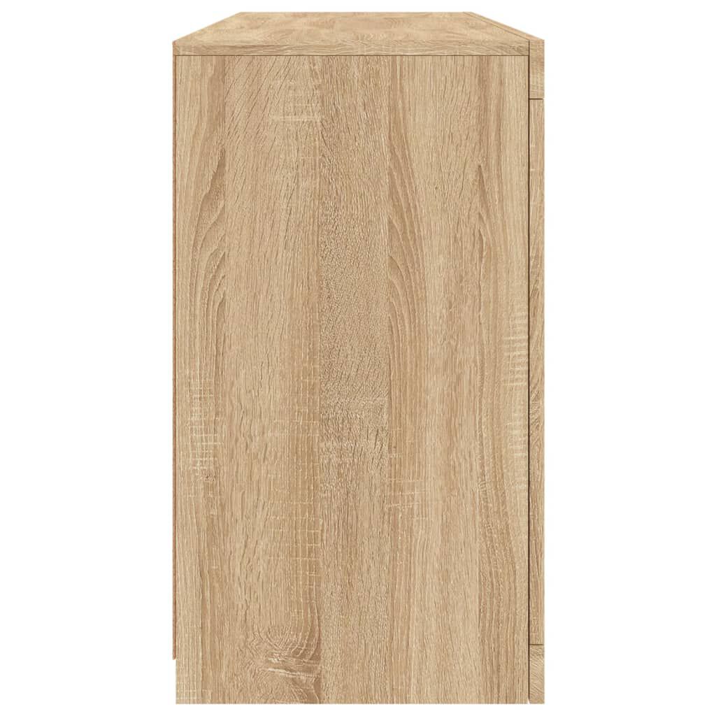 vidaXL Ντουλάπι με LED Sonoma Δρυς 142,5x37x67 εκ.