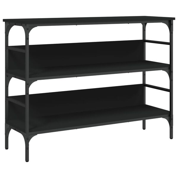 vidaXL Τραπέζι Κονσόλα Μαύρο 100x32x75 εκ. Επεξεργασμένο Ξύλο