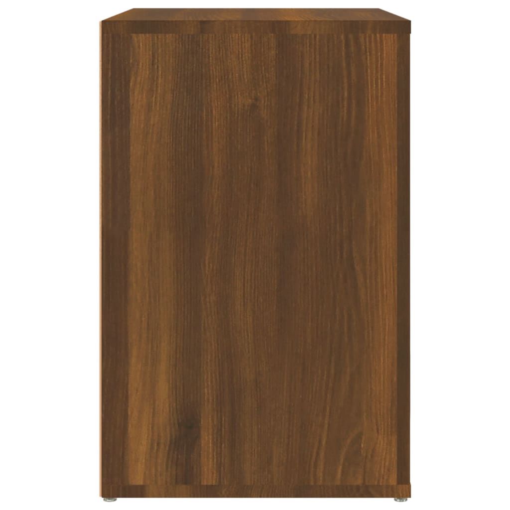 vidaXL Παπουτσοθήκη Καφέ Δρυς 130x35x54 εκ. από Επεξεργασμένο Ξύλο