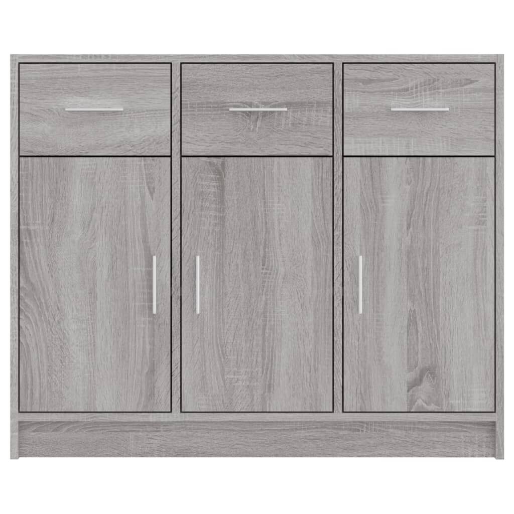vidaXL Ντουλάπι Γκρι Sonoma 91 x 28 x 75 εκ. από Επεξεργασμένο Ξύλο