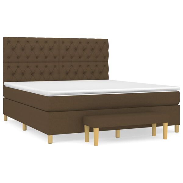 vidaXL &Kappa;&rho;&epsilon;&beta;ά&tau;&iota; Boxspring &mu;&epsilon; &Sigma;&tau;&rho;ώ&mu;&alpha; &Sigma;&kappa;&omicron;ύ&rho;&omicron; &Kappa;&alpha;&phi;έ 160x200 &epsilon;&kappa; &Upsilon;&phi;&alpha;&sigma;&mu;ά&tau;&iota;&nu;&omicron;