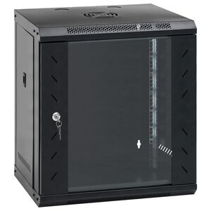 vidaXL &Kappa;&alpha;&mu;&pi;ί&nu;&alpha; &Delta;&iota;&kappa;&tau;ύ&omicron;&upsilon; &Epsilon;&pi;&iota;&tau;&omicron;ί&chi;&iota;&alpha; 12U 19'' IP20 53x40x60 &epsilon;&kappa;.