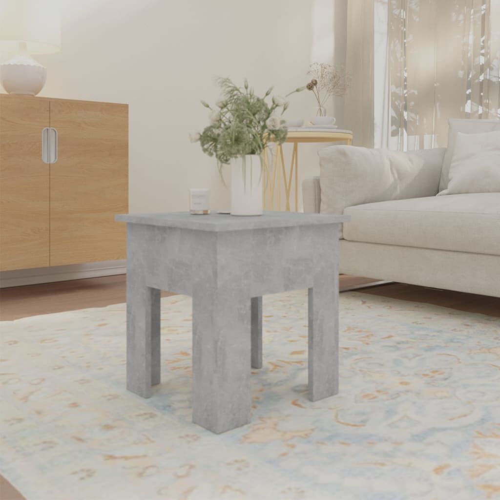 vidaXL Τραπεζάκι Σαλονιού Γκρι Σκυροδέματος 40x40x42 εκ. Μοριοσανίδα