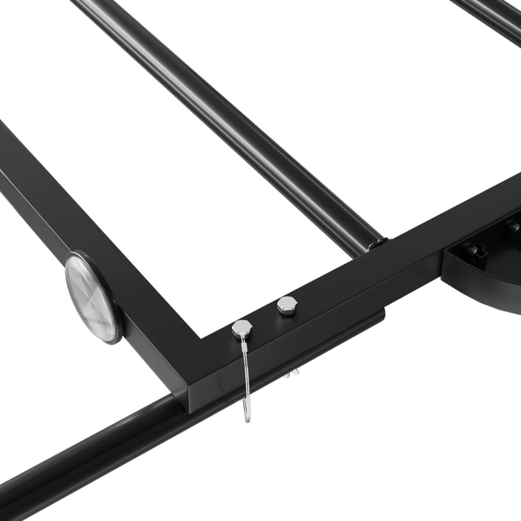 vidaXL Τρέιλερ Ποδηλάτου Μαύρο 126 x 63 x 34 εκ. από Σίδερο