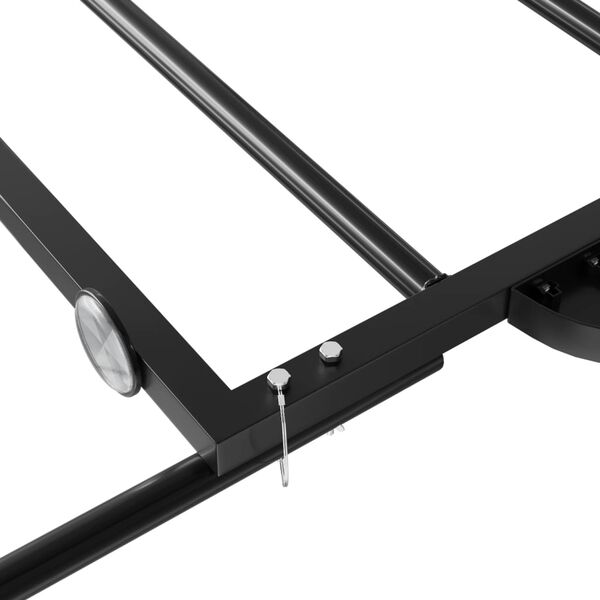 vidaXL Τρέιλερ Ποδηλάτου Μαύρο 126 x 63 x 34 εκ. από Σίδερο