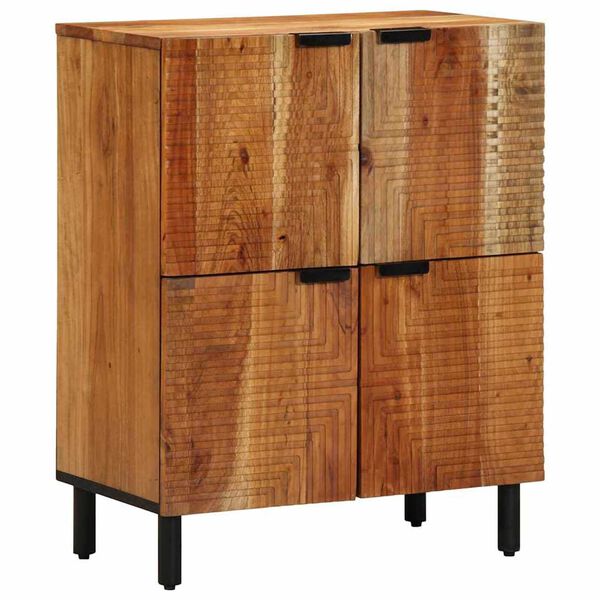 vidaXL Γραφείο με ράφι Καφέ 60 x 33 x 75 cm Μασίφ ξύλο ακακίας