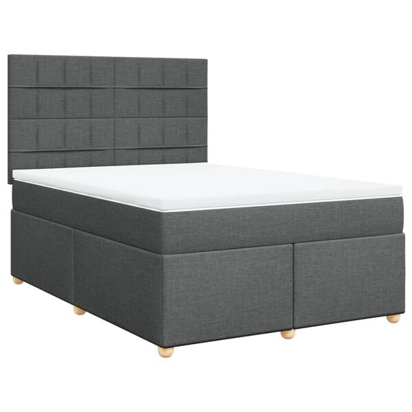 vidaXL &Kappa;&rho;&epsilon;&beta;ά&tau;&iota; Boxspring &mu;&epsilon; &Sigma;&tau;&rho;ώ&mu;&alpha; &Sigma;&kappa;&omicron;ύ&rho;&omicron; &Gamma;&kappa;&rho;&iota; 140x200 &epsilon;&kappa; &Upsilon;&phi;&alpha;&sigma;&mu;ά&tau;&iota;&nu;&omicron;