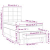 vidaXL &Kappa;&rho;&epsilon;&beta;ά&tau;&iota; Boxspring &mu;&epsilon; &Sigma;&tau;&rho;ώ&mu;&alpha; &Mu;&pi;&lambda;&epsilon; 90x190 &epsilon;&kappa;.&Upsilon;&phi;&alpha;&sigma;&mu;ά&tau;&iota;&nu;&omicron;