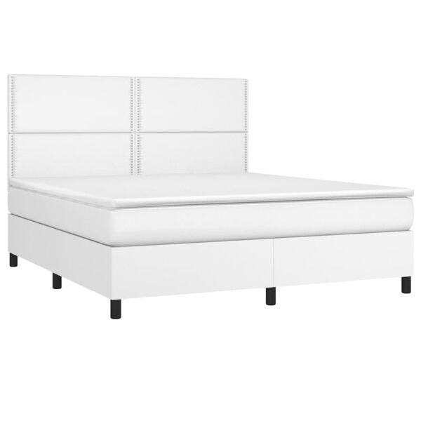vidaXL &Kappa;&rho;&epsilon;&beta;ά&tau;&iota; Boxspring &mu;&epsilon; &Sigma;&tau;&rho;ώ&mu;&alpha; &Lambda;&epsilon;&upsilon;&kappa;ό 180x200 &epsilon;&kappa;. &Sigma;&upsilon;&nu;&theta;&epsilon;&tau;&iota;&kappa;ό &Delta;έ&rho;&mu;&alpha;