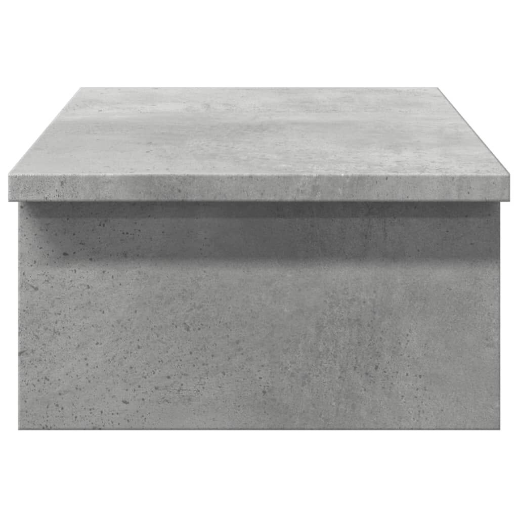 vidaXL Βάση Οθονών Γκρι του Σκυροδέματος 50x27x15 εκ. από Επεξ. Ξύλο
