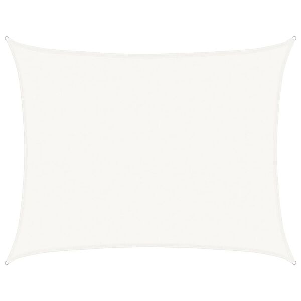 vidaXL Πανί Σκίασης Λευκό 6 x 7 μ. από HDPE 160 γρ/μ²