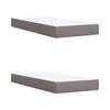 vidaXL &Kappa;&rho;&epsilon;&beta;ά&tau;&iota; Boxspring &mu;&epsilon; &Sigma;&tau;&rho;ώ&mu;&alpha; Taupe 200x200 &epsilon;&kappa;. &Upsilon;&phi;&alpha;&sigma;&mu;ά&tau;&iota;&nu;&omicron;