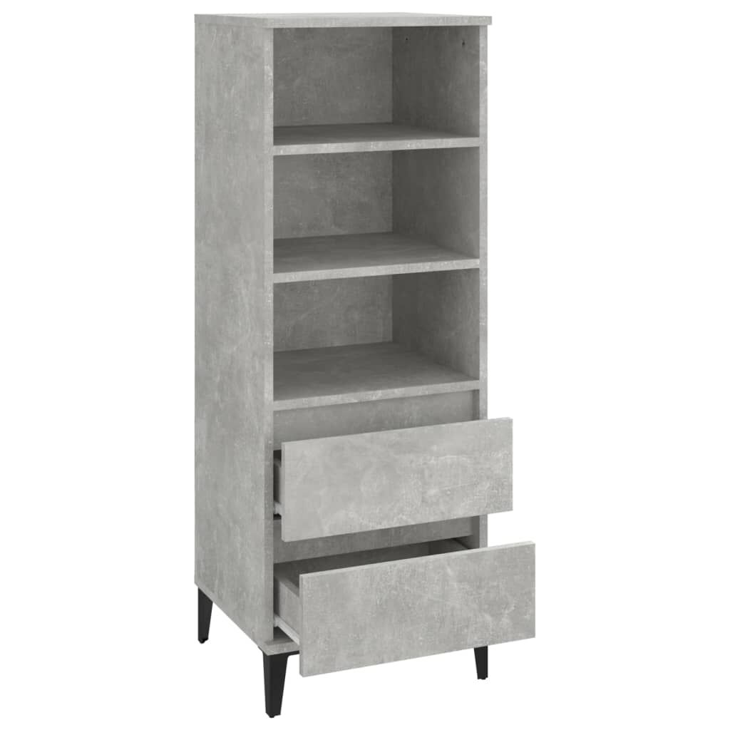 vidaXL Ντουλάπι Γκρι Σκυρ. 40x36x110 εκ. από Επεξεργασμένο Ξύλο