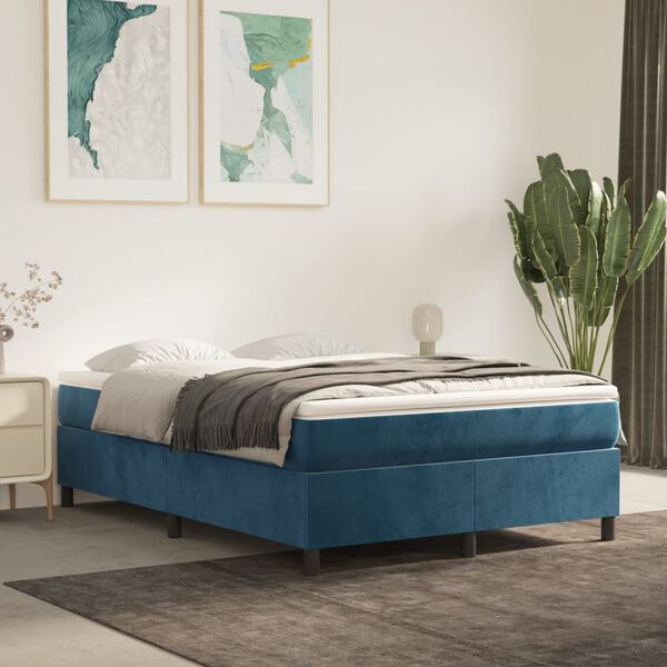 vidaXL &Kappa;&rho;&epsilon;&beta;ά&tau;&iota; Boxspring &mu;&epsilon; &Sigma;&tau;&rho;ώ&mu;&alpha; &Sigma;&kappa;&omicron;ύ&rho;&omicron; &Mu;&pi;&lambda;&epsilon; 140x190 &epsilon;&kappa;. &Beta;&epsilon;&lambda;&omicron;ύ&delta;&iota;&nu;&omicron;