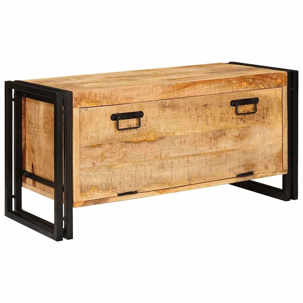 vidaXL Ντουλάπα Παπουτσιών Καφέ 90 x 38 x 45 εκ. Μασίφ ξύλο μάνγκο