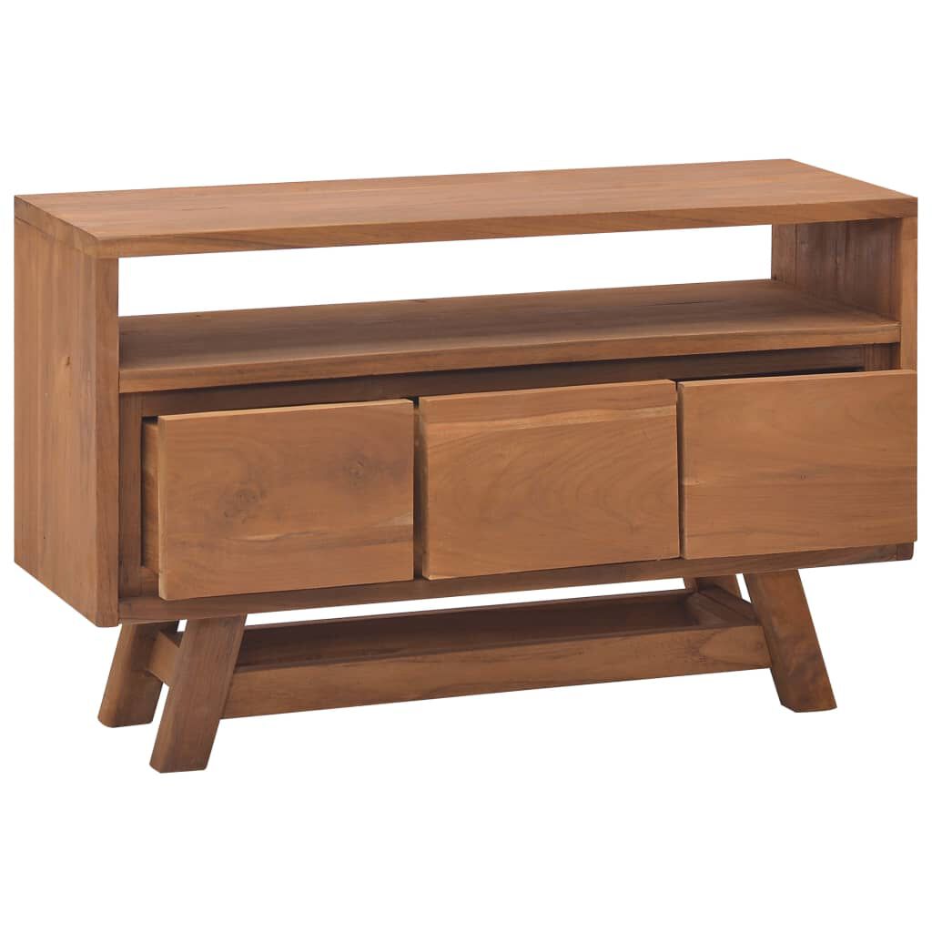 vidaXL Έπιπλο Τηλεόρασης 80 x 30 x 50 εκ. από Μασίφ Ξύλο Teak