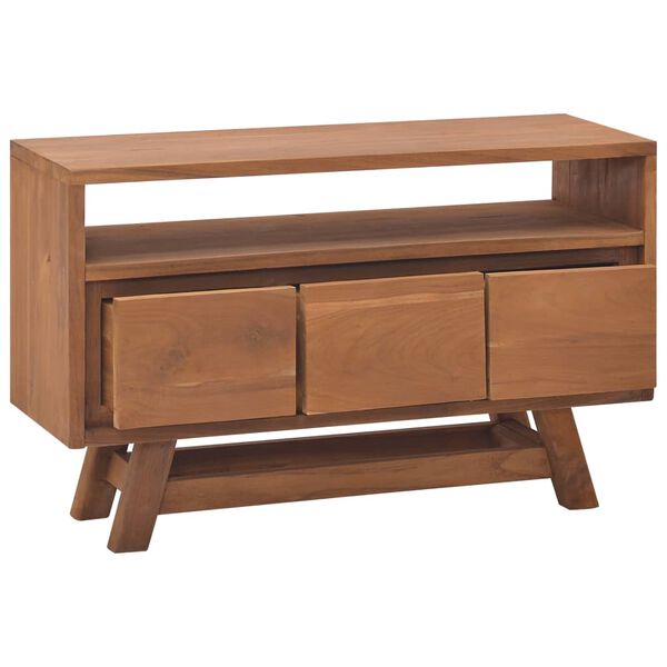 vidaXL Έπιπλο Τηλεόρασης 80 x 30 x 50 εκ. από Μασίφ Ξύλο Teak