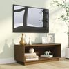 vidaXL Έπιπλο Τηλεόρασης Καφέ Μελί 90x35x35εκ από Μασίφ Ξύλο Πεύκου