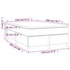vidaXL &Kappa;&rho;&epsilon;&beta;ά&tau;&iota; Boxspring &mu;&epsilon; &Sigma;&tau;&rho;ώ&mu;&alpha; &Sigma;&kappa;&omicron;ύ&rho;&omicron; &Pi;&rho;ά&sigma;&iota;&nu;&omicron; 120x200&epsilon;&kappa;. &Beta;&epsilon;&lambda;&omicron;ύ&delta;&iota;&nu;&omicron;