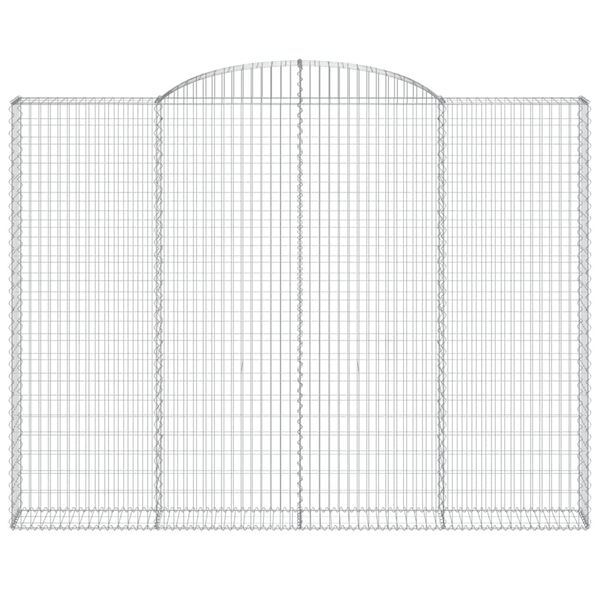 vidaXL Συρματοκιβώτια Τοξωτά 5 τεμ. 300x30x220/240 εκ. Γαλβαν. Ατσάλι