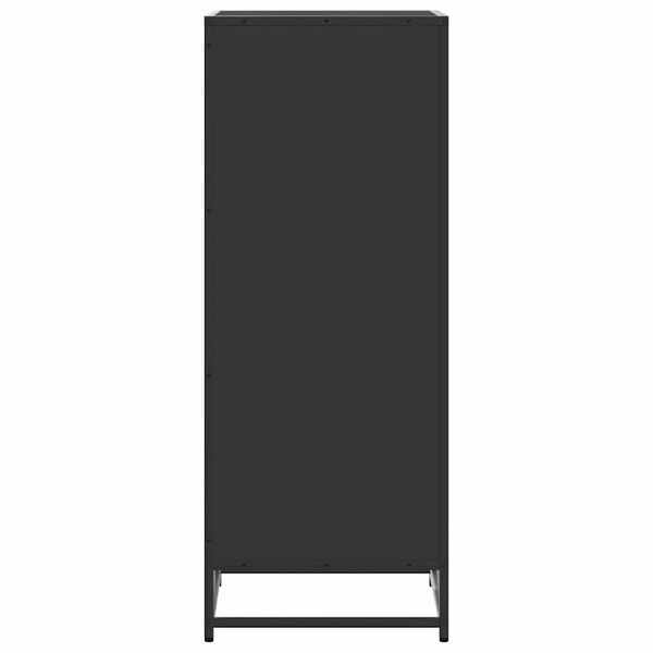 vidaXL Παπουτσοθήκη Μαύρο 48x38x97,5 εκ. από Επεξεργασμένο Ξύλο