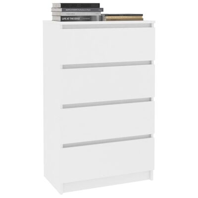 vidaXL Συρταριέρα Λευκή 60 x 35 x 98,5 εκ. από Επεξεργασμένο Ξύλο