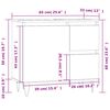 vidaXL Ντουλάπι Μπάνιου Λευκό 65 x 33 x 60 εκ. από Επεξεργασμένο Ξύλο