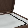 vidaXL Κουτί Αποθήκευσης Κήπου Καφέ 120x50x60 εκ. από Συνθετικό Ρατάν
