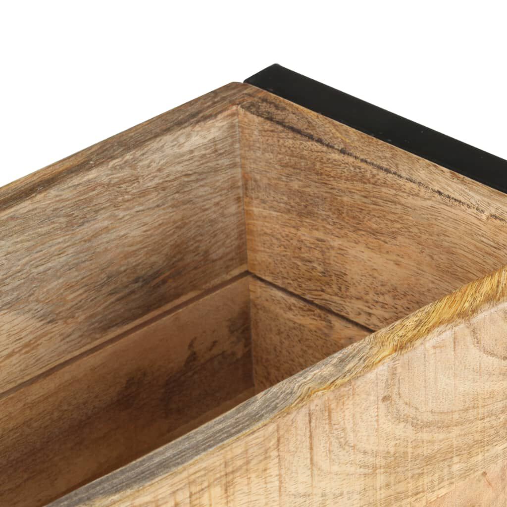 vidaXL Ζαρντινιέρα 60 x 20 x 68 εκ. από Ακατέργαστο Ξύλο Μάνγκο