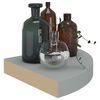 vidaXL Ράφια Τοίχου Γωνιακά 4 τεμ. Γκρι 25x25x3,8 εκ. MDF