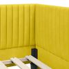 vidaXL Κρεβάτι Γωνίας με κεφαλάρι Κίτρινο 90 x 190 cm Βελούδο