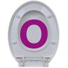 vidaXL Κάλυμμα Λεκάνης με Soft Close & Quick Release Λευκό